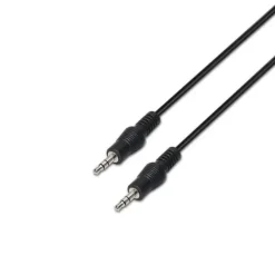 AISENS CABLE AUDIO ESTEREO - JACK 3.5/M-JACK 3.5/M - 3.0M - COLOR NEGRO