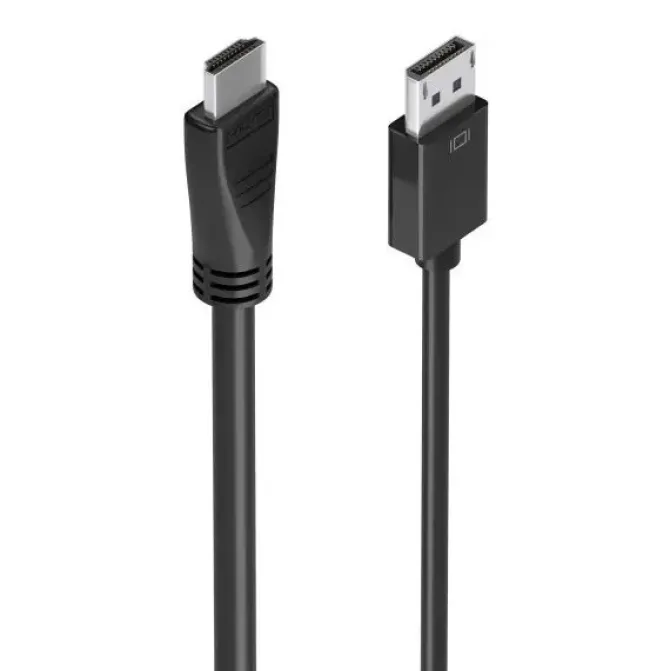 AISENS CABLE CONVERSOR DISPLAYPORT A HDMI 4K@60HZ - DP/M-HDMI/M - 5.0M - COLOR NEGRO