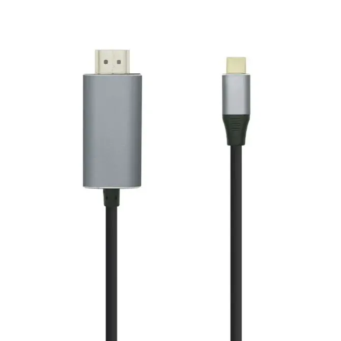 AISENS CABLE CONVERSOR USB-C A HDMI 4K@60HZ - USB-C/M-HDMI/M - 1.8M - COLOR NEGRO