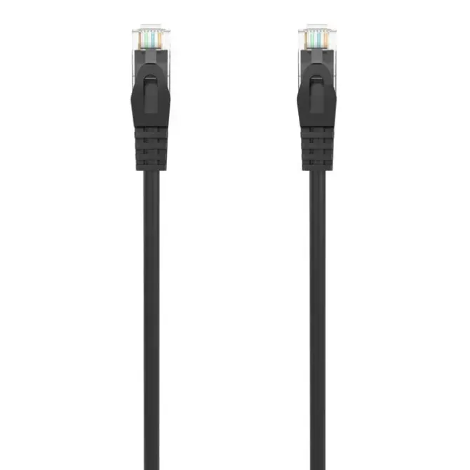 AISENS CABLE DE RED LATIGUILLO RJ45 LSZH CAT.6A 500 MHZ UTP AWG24 - 0.25M - LIBRE DE HALOGENOS - 10 GIGABIT/S - COLOR NEGRO