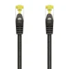 AISENS CABLE DE RED LATIGUILLO RJ45 LSZH CAT.7 600 MHZ S/FTP PIMF AWG26 - 25CM - COLOR NEGRO