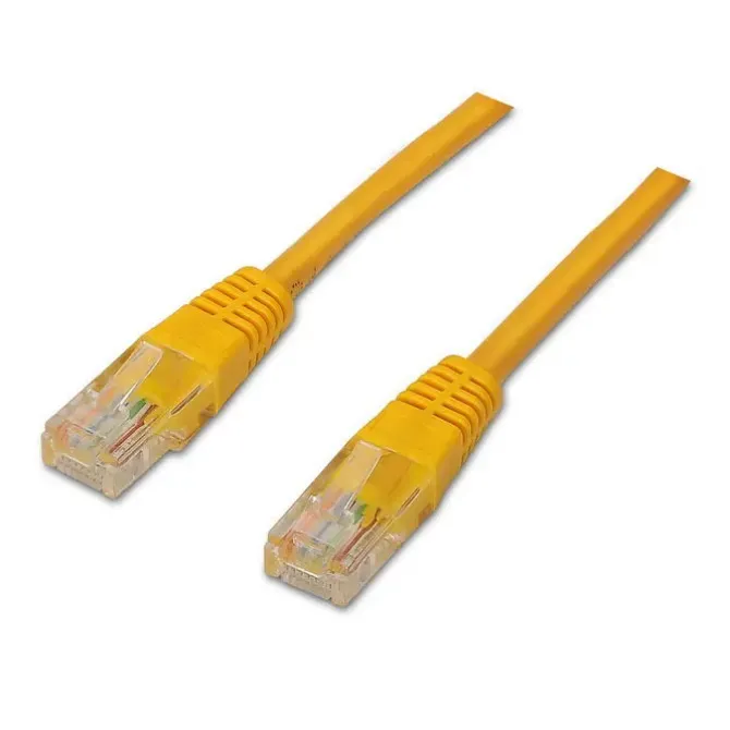AISENS CABLE DE RED LATIGUILLO RJ45 CAT.6 UTP AWG24 - 1.0M - 10/100/1000 MBIT/S - COLOR AMARILLO