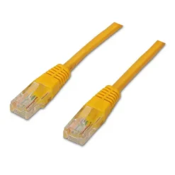 AISENS CABLE DE RED LATIGUILLO RJ45 CAT.6 UTP AWG24 - 0.5M - 10/100/1000 MBIT/S - COLOR AMARILLO