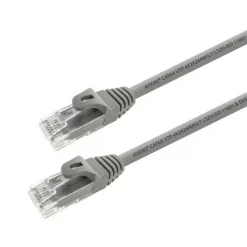 AISENS CABLE DE RED LATIGUILLO RJ45 LSZH CAT.6A 500 MHZ UTP AWG24 - 0.25M - LIBRE DE HALOGENOS - 10 GIGABIT/S - COLOR GRIS