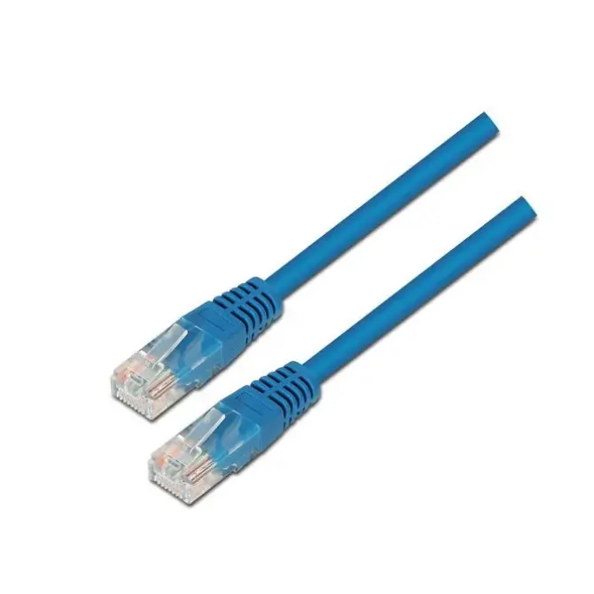 AISENS CABLE DE RED LATIGUILLO RJ45 CAT.6 UTP AWG24 - 0.5M - 10/100/1000 MBIT/S - COLOR AZUL