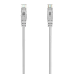 AISENS CABLE DE RED LATIGUILLO RJ45 LSZH CAT.6A 500 MHZ UTP AWG24 - 0.3M - LIBRE DE HALOGENOS - 10 GIGABIT/S - COLOR GRIS