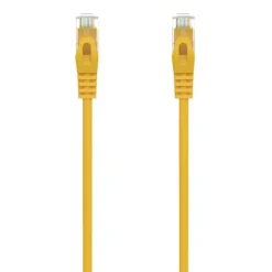 AISENS CABLE DE RED LATIGUILLO RJ45 LSZH CAT.6A 500 MHZ UTP AWG24 - 0.25M - LIBRE DE HALOGENOS - 10 GIGABIT/S - COLOR AMARILLO