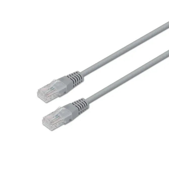 AISENS CABLE DE RED LATIGUILLO RJ45 LSZH CAT.6 UTP AWG24 - 10M - LIBRE DE HALOGENOS - 10/100/1000 MBIT/S - COLOR GRIS