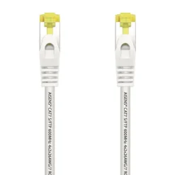 AISENS CABLE DE RED LATIGUILLO RJ45 LSZH CAT.7 600 MHZ S/FTP PIMF AWG26 - 0.5M - COLOR BLANCO