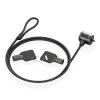 AISENS CABLE DE SEGURIDAD DE ACERO CON CERRADURA DE LLAVE - COMPATIBLE CON KENSINGTON LOCK - PARA ORDENADOR, MONITOR Y PORTATIL - COLOR NEGRO