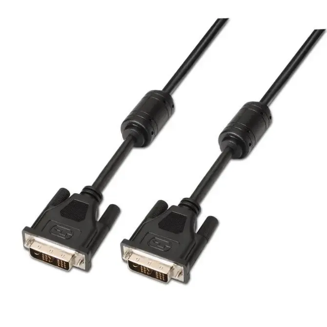 AISENS CABLE DVI SINGLE LINK 18+1 CON FERRITA - DVI-D MACHO A DVI-D MACHO - 1.8M - (1920X1200) - COLOR NEGRO