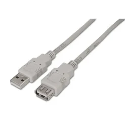 AISENS CABLE EXTENSION USB 2.0 - TIPO A MACHO A TIPO A HEMBRA - 1.0M - COLOR BEIGE