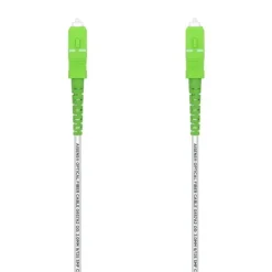 AISENS CABLE FIBRA OPTICA LATIGUILLO G657A2 3.0 9/125 SMF SIMPLEX CPR DCA LSZH - SC/APC-SC/APC - 20M - COLOR BLANCO