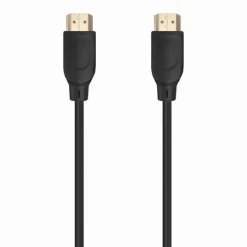 AISENS CABLE HDMI V2.0 PREMIUM ALTA VELOCIDAD / HEC 4K@60HZ 18GBPS - A/M-A/M - 0.5M - COLOR NEGRO