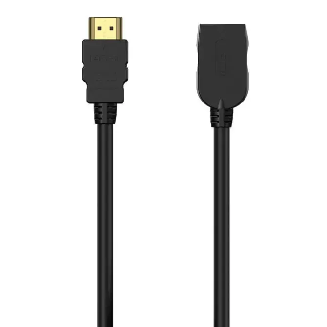 AISENS CABLE HDMI V2.0 PROLONGADOR PREMIUM ALTA VELOCIDAD / HEC 4K@60HZ 18GBPS - A/M-A/H - 2.0M - COLOR NEGRO