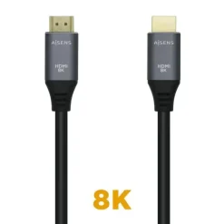 AISENS CABLE HDMI V2.1 ULTRA ALTA VELOCIDAD 8K@60HZ 48GBPS - A/M-A/M - 1.0M - COLOR NEGRO