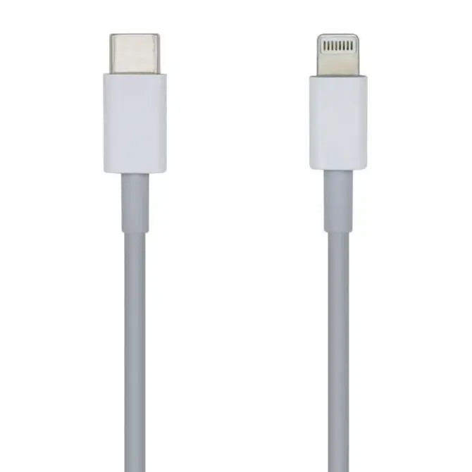 AISENS CABLE LIGHTNING A USB-C USB 2.0 - LIGHTNING/M-USB-C/M - 20CM - COLOR BLANCO