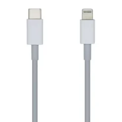 AISENS CABLE LIGHTNING A USB-C USB 2.0 - LIGHTNING/M-USB-C/M - 2.0M - COLOR BLANCO