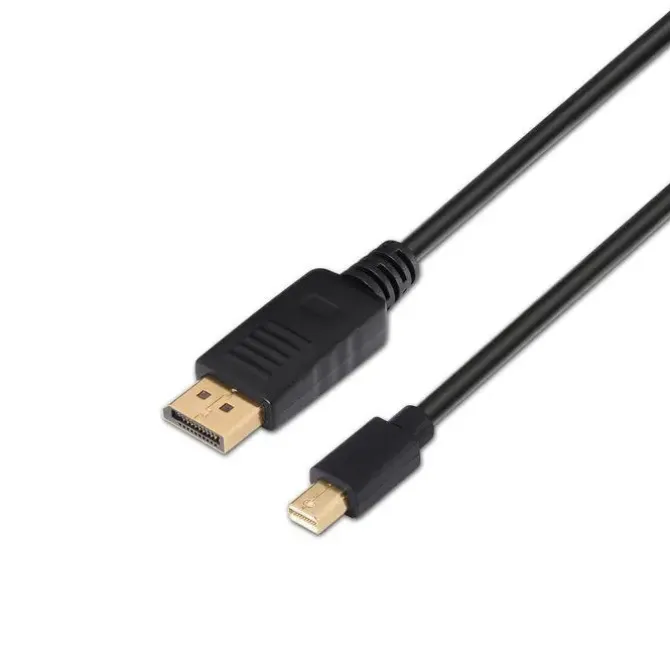 AISENS CABLE MINI DP A DISPLAYPORT V1.2 4K@60HZ - MDP/M-DP/M - 3.0M - 4K - COLOR NEGRO