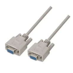 AISENS CABLE SERIE RS232 - DB9/H-DB9/H - 1.8M - COLOR BEIGE