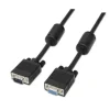 AISENS CABLE SVGA CON FERRITA - HDB15/MACHO-HDB15/HEMBRA - 1.8M - COLOR NEGRO