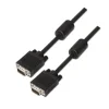 AISENS CABLE SVGA CON FERRITA - HDB15/MACHO-HDB15/MACHO - 10M - COLOR NEGRO