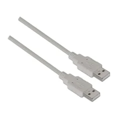 AISENS CABLE USB 2.0 - TIPO A MACHO A A MACHO - 2.0M - COLOR BEIGE