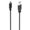 AISENS CABLE USB 3.1 GEN2 10GBPS - CONECTOR USB-C A USB-A - CARGA HASTA 3A - TRANSFERENCIA 10GBPS - COMPATIBLE THUNDERBOLT 3 - COLOR NEGRO