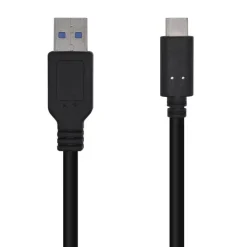 AISENS CABLE USB 3.1 GEN2 10GBPS 3A - TIPO USB-C/M-A MACHO - 0.5M - COLOR NEGRO