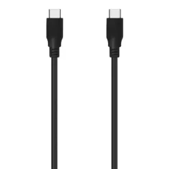 AISENS CABLE USB 3.2 GEN2X2 20GBPS 8K@30HZ 5A 100W E-MARKER - TIPO USB-C/M-USB-C/M - 0.6M - COLOR NEGRO