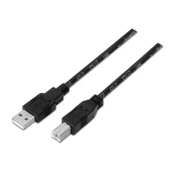 AISENS CABLE USB 2.0 IMPRESORA - TIPO A MACHO A TIPO B MACHO - 1.0M - COLOR NEGRO
