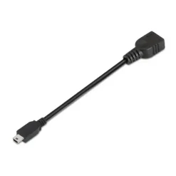 AISENS CABLE USB 2.0 OTG - TIPO MINI B MACHO-A HEMBRA - 15CM - COLOR NEGRO