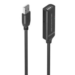 AISENS CABLE USB 2.0 PROLONGADOR CON AMPLIFICADOR - TIPO A/M-A/H - 10M - COLOR NEGRO
