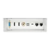 AISENS CAJA DE CONEXIONES VGA, JACK 3.5, 2X HDM, 1X USB-, 1X USB-B, 2X RJ45 CAT.6A STP - COLOR BLANCO