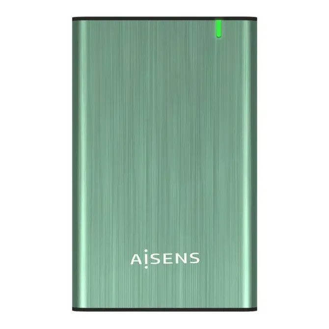 AISENS CAJA EXTERNA 2.5? PARA DISCOS DUROS 9.5MM SATA I, II Y III A USB 3.0/USB 3.1 GEN1 - COLOR VERDE PRIMAVERA