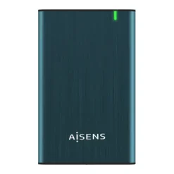 AISENS CAJA EXTERNA 2.5? PARA DISCOS DUROS 9.5MM SATA I, II Y III A USB 3.0/USB 3.1 GEN1 - COLOR AZUL PACIFICO