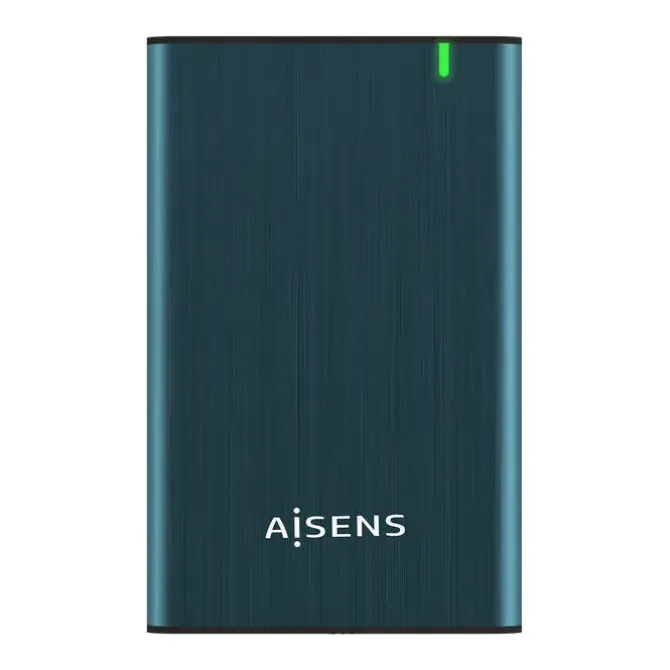 AISENS CAJA EXTERNA 2.5? PARA DISCOS DUROS 9.5MM SATA I, II Y III A USB 3.0/USB 3.1 GEN1 - COLOR AZUL PACIFICO