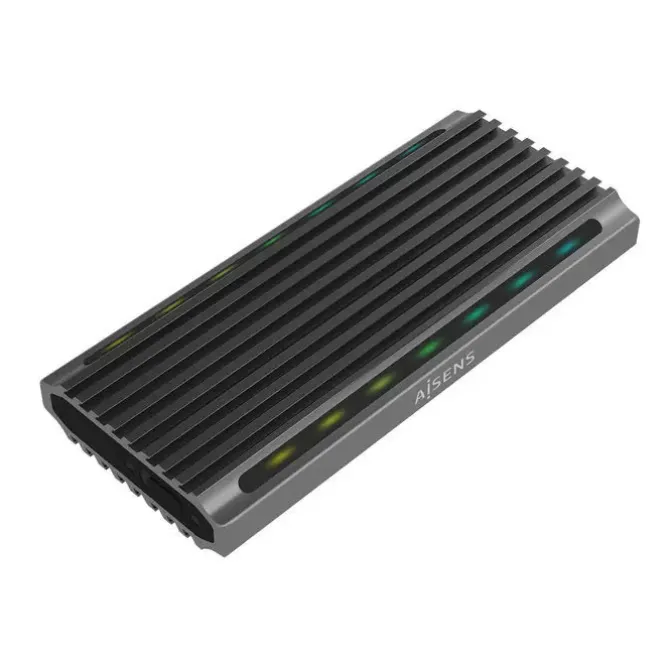 AISENS CAJA EXTERNA M.2 (NGFF) PARA SSD M.2 SATA/NVME A USB3.1 GEN2 - COLOR GRIS