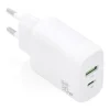 AISENS CARGADOR GAN 30W - 1XUSB-C PD3.0 QC4.0 - 1XUSB-A QC3.0 - COLOR BLANCO