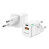 AISENS CARGADOR GAN 30W - 1XUSB-C PD3.0 QC4.0 - 1XUSB-A QC3.0 -COLOR BLANCO