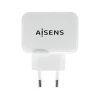 AISENS CARGADOR USB 17W 5V/3.4A - 2XUSB CON CONTROL AI - COLOR BLANCO
