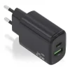 AISENS CARGADOR 25W - 1XUSB-C PD3.0 - 1XUSB-A QC3.0 - COLOR NEGRO