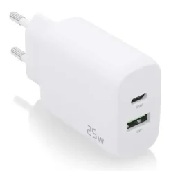 AISENS CARGADOR 25W - 1XUSB-C PD3.0 - 1XUSB-A QC3.0 - COLOR BLANCO