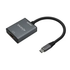 AISENS CONVERSOR ALUMINIO USB-C A HDMI 4K@30HZ - USB-C/M-HDMI/H - 15CM - COLOR GRIS