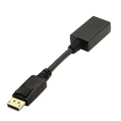 AISENS CONVERSOR DISPLAYPORT A HDMI - DP/M-HDMI A HEMBRA - 15CM - COLOR NEGRO