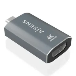 AISENS CONVERSOR USB-C A HDMI 2.0 - CARCASA DE ALUMINIO - RESOLUCION 4K@60HZ - PROFUNDIDAD DE COLOR 48 BIT/PX - ANCHO DE BANDA 18GBPS - SOPORTA HDCP - COLOR GRIS