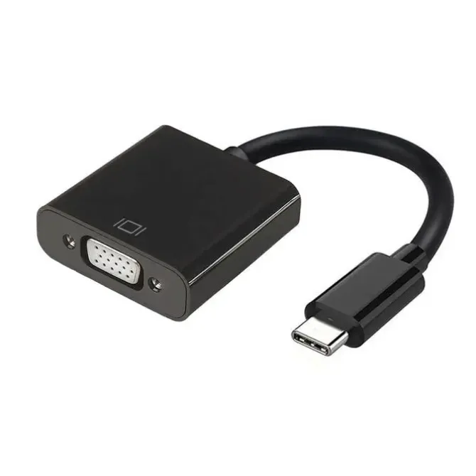 AISENS CONVERSOR USB-C A VGA - USB-C/M-HDB15/H - 15CM - COLOR NEGRO