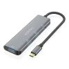 AISENS HUB USB 3.2 GEN1 5G USB-C - USB-C/M-1XUSB-C/H-3XUSB-A/H - 15CM - COLOR GRIS