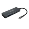 AISENS HUB USB 3.2 GEN1 5G USB-C - USB-C/M-2XUSB-C/H-2XUSB-A/H - 15CM - COLOR GRIS