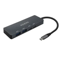 AISENS HUB USB 3.2 GEN1 5G USB-C - USB-C/M-2XUSB-C/H-2XUSB-A/H - 15CM - COLOR GRIS